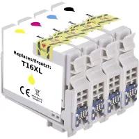 Renkforce Inktcartridge vervangt Epson 16XL, T1636, T1631, T1632, T1633, T1634 Compatibel Combipack Zwart, Cyaan, Magenta, Geel RF-5718868