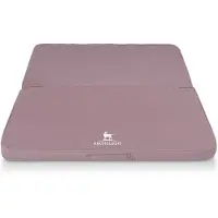Knuffelwuff Opvouwbare reismat orthopedisch Tacoma van velours met handgeweven uiterlijk 140 x 120 cm roze