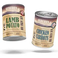 Seberus Chicken & Lamb graanvrij natvoer hond - mixtray 6 x 400 g