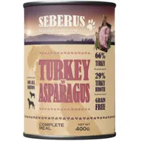 Seberus Turkey w/Asparagus graanvrij natvoer hond 12 x 400 g