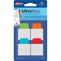 Avery hechttabs UltraTabs Klassik, 25,4 × 38 mm, gekleurd, 40 stuks
