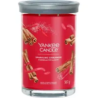 Yankee candle - Sparkling Cinnamon Large Tumbler Geurkaars - 100 branduren - twee lonten