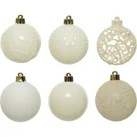 Décoris 020807 Kerstballen Kunststof Mix - 37 Stuks