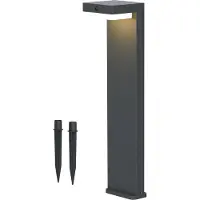 Luxform Solar Staande Buitenlamp Dawson Zwart 11,4 X 11,4 X 70 Cm