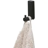 Tiger Rhino - Douchewand Haak - Handdoekhaak - Voor glasdikte 6-8 mm - Zwart