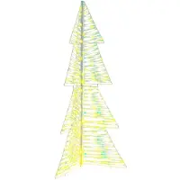 vidaXL Kerstboom met 160 LED Warmwit 150 cm PET