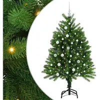 vidaXL Kerstboom met 150 LED met standaard Groen 120 cm PE