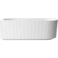 Badplaats Ligbad havana 170 x 80 x 58 cm half vrijstaand bad hoogglans