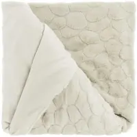 Unique living plaid daaf dove white -150x200cm