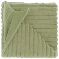 Unique living plaid peppe tea green -150x200cm