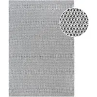 Muratap Lora plus laagpolig effen vloerkleed geweven design wit- 120x170 cm