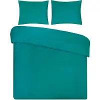 DoubleDry Dekbedovertrek uni 100% natuurlijk katoen 200x200/220 -