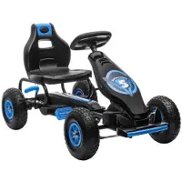 4Goodz Skelter trapauto met luchtbanden 370-256v00bu blauw