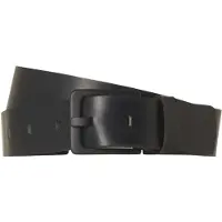 No-excess Belt leather buckle black