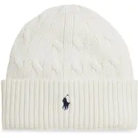 Ralph Lauren gebreide muts wit Jongens Katoen Logo