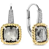 Ti sento Dames Oorbellen - 925 zilver - Groen - 78042GG