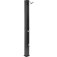 Beliani YARACUY - Buitendouche op zonne-energie - Zwart - PVC
