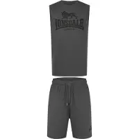 Lonsdale Joggingpak 'Allanton' antraciet / zwart