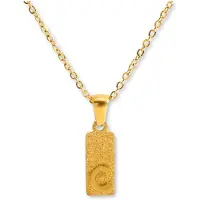 Marama - Ketting Letter C Sparkling Goud - stainless steel - gold plated - nikkelvrij - persoonlijke ketting - letterketting - met hanger - cadeauverpakking
