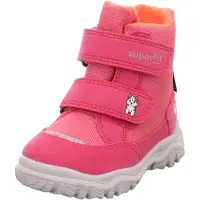 Superfit Snowboots 'HUSKY1' zilvergrijs / donkeroranje / pink