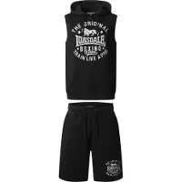 Lonsdale Joggingpak 'Shotley' zwart / wit