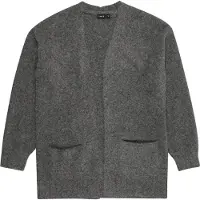 LMTD Gebreid vest 'NLFNAVA' donkergrijs