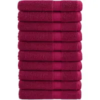 vidaXL Saunahanddoeken SOLUND 10 st 600 g/m² 80x200 cm bordeaux