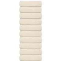 vidaXL Gastendoekjes FROGN 10 st 30x50 cm 360 g/m² crème