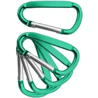 Combicraft Aluminium karabijnhaak of festonhaak 60x30x5mm groen - per 5 stuks