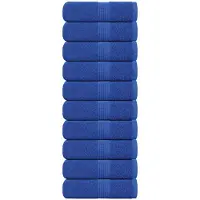vidaXL Gastendoekjes FROGN 10 st 30x50 cm 360 g/m² blauw
