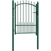 vidaXL Hekpoort EMMEN met stalen pinnen 104x109,5 cm groen