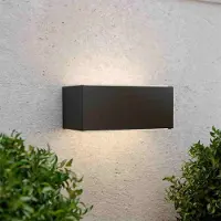 123inkt Solar wandlamp | Chelsea | Up & Down | 3000K | IP54 | Zwart