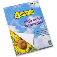 123inkt High Color mat fotopapier 125 g/m² A4 (100 vellen) FSC
