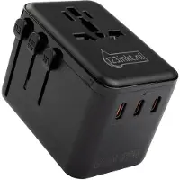 123inkt reisadapter/oplader 67W met 1 USB-A + 3 USB-C
