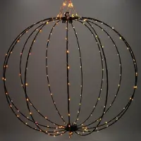 123inkt 123led lichtbol kerst Ø 50 cm extra warm wit & warm wit 216 lampjes zwart