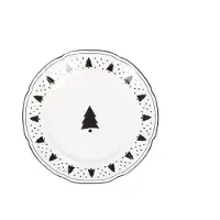 House Vitamin Plate xmas tree newbone china 10x15x1,5cm
