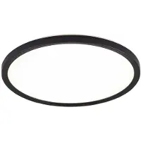 123inkt 123led plafondlamp | Ø 30 cm | 3000-4000-6000K | 2160 lumen | Zwart (18W)