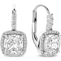 Ti sento Dames Oorbellen - 925 zilver - Zirconia wit - 78031ZI