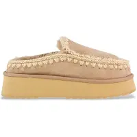 Mou Dames Klomp Eskimo platform beige leren klompen (40), Leer, meer dan 10 cm, Geen, Casual MU.FW681004A