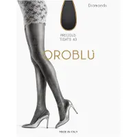 Oroblu Diamonds 40 Panty Dames Panty - BlackSilver - Maat M