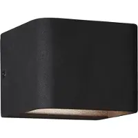 TRIO Wandlamp Melvin zwart 11cm