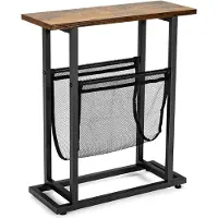 Coast Industrial Side Table 2-fasen smal zachter 48 x 18 x 54,5 cm bruin - zwart