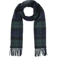 Barbour Sjaals Donkerblauw ruit zwart groen