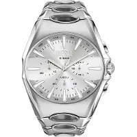 Diesel Analoog horloge 'D-CURVE' zilver