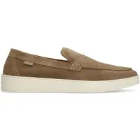 Manfield Taupe suède loafers | Maat 43