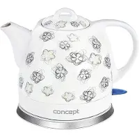 Concept Model RK0010, 0,8 liter, 1000 watt, wit, keramisch, waterniveau-indicator