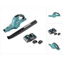 Makita DUB 361 PM 2x 18 V / 36 V Akku Laubbläser Gebläse + 2x Makita BL 1840 B 4 Ah / 4000 mAh Akku