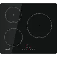 CATA inductiekookplaat IB 6403 E2 BK, 3 kookzones, touchbediening, 59 cm, kleur zwart