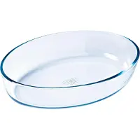 Pyrex - Iconic's Ovenschaal Ovaal 4,2 liter - Transparant - Borosilicaatglas