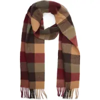 Barbour Sjaal beige rood groen ruit